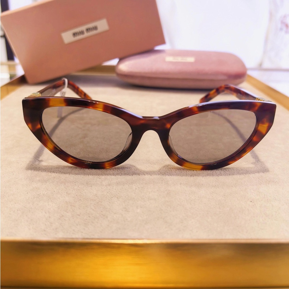 Miu Miu Brown Tortoise Sunglasses